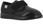 Klettschuh VAROMED, Damen, Gr. 42, schwarz, Textil, Schuhe Klettschuh