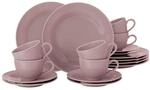 Seltmann Weiden Geschirr-Set "Kaffeeservice Beat Color Glaze 18er Set"