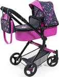 Kombi-Puppenwagen BAYER "Puppenwagen Vario", pink, Puppenwagen, KinderB:42cm H:86cm