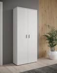 HBZ Schuhschrank "Lincoln wei&szlig; Glanz, BxHxT 80x190x35 cm" 1 Stk. tlg. Schuhschrank