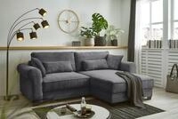 ED EXCITING DESIGN Ecksofa "Angelina L-Form" mit Bettfunktion, Bettkasten & 4