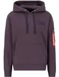Hoodie ALPHA INDUSTRIES "Backprint Hoodie Rainbow Refl. Print", Herren, Gr. M, lila