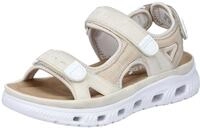 RIEKER Sport Sandale, Sommerschuh, Sandalette, Plateauabsatz, mit Klettriemchen