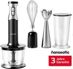 Hanseatic Stabmixer "HHBL1000SD 97294244 Schneebesen Aufsatz +...