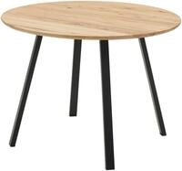 Stolkom Esstisch "Nils Massivholz rund, Esszimmertisch Eiche, BxH 110x75 cm" Stabiles