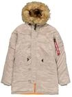Winterjacke ALPHA INDUSTRIES "N-3B VF 59 Vintage Fit W", Damen, Gr. XS, beige