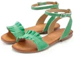 Sandale LASCANA "offener Schuh", Damen, Gr. 43, gr&uuml;n, Obermaterial: 100%