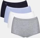 sloggi Maxislip "Basic+ Maxi" 4er Pack, perfekter Sitz, besonders weiche N&auml;hte,