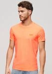Superdry Rundhalsshirt "ESSENTIAL LOGO EMB NEON TEE" aus Baumwolle und Single...