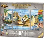 Malen nach Zahlen SCHIPPER "Meisterklasse Triptychon - Sydney", bunt, Malvorlagen,