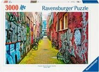 Puzzle RAVENSBURGER "Street Art in Amsterdam", bunt, Puzzles, KinderB:121cm H:80cm,
