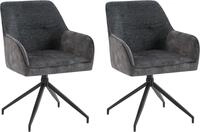 byLIVING Esszimmerstuhl "Jacky 2er-Set" (Set) 2 Stk.drehbarer Stuhl mit