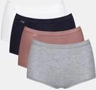 sloggi Maxislip "Basic+ Maxi" 4er Pack, perfekter Sitz, besonders weiche N&auml;hte,