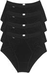 sloggi Midislip "Chic" 4er Pack, elastische Spitzeneins&auml;tze, weiche N&auml;hte,