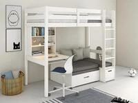 OTTO home Etagenbett "HENNE TOPSELLER Hochbett, Ideal f&uuml;r kleine R&auml;ume, 2