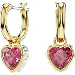 Paar Creolen SWAROVSKI "Stilla Drop", rosa (gelbgoldfarben, metallfarben,