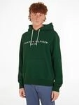 Kapuzensweatshirt TOMMY HILFIGER "TOMMY LOGO HOODY", Herren, Gr. S, gr&uuml;n (ornamental