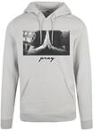 Rundhalspullover MISTERTEE "MisterTee Herren Pray Hoody", Herren, Gr. S, wei&szlig;