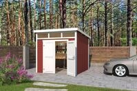 LASITA MAJA Gartenhaus "Kibo 3" Blockbohlenhaus 28mm