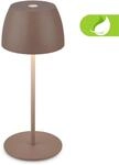 BRILONER LEUCHTEN LED Au&szlig;en-Tischleuchte "Serina Mini", braun (umbrasand), 1, &Oslash; 8cm