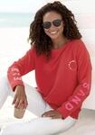 Sweatshirt ELBSAND "Anvor", Damen, Gr. S (36), rot, angeraute Sweatware,