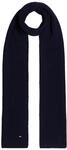 Tommy Hilfiger Strickschal "TH FLAG PIMA COTTON CASH SCARF" mit Logostickerei,...