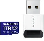 SAMSUNG Speicherkarte "Pro Plus 1TB + USB-Kartenleser", blau, 1000 GB, Speicherkarten
