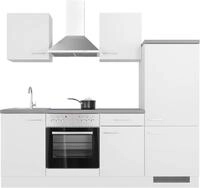 Flex-Well K&uuml;chenzeile "Kopenhagen" wahlw. mit E-Ger&auml;ten, Breite 220 cm, viele