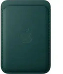 APPLE Smartphone-H&uuml;lle "iPhone Feingewebe Wallet mit MagSafe", gr&uuml;n (dunkelgr&uuml;n),