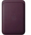 APPLE Smartphone-H&uuml;lle "iPhone Feingewebe Wallet mit MagSafe", lila (brombeere),