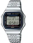 Smartwatch CASIO VINTAGE, schwarz (edelstahlfarben, schwarz, edelstahlfarben,