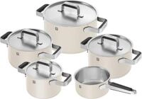 Zwilling Topf-Set "Pure" Set, 3 Kocht&ouml;pfe (16, 20 & 24 cm), Bratentopf 20 cm,