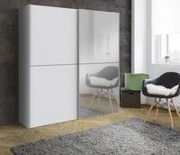 FORTE Schwebet&uuml;renschrank ""White Kiss", Made in Europe, ideal f&uuml;r kleine R&auml;ume"