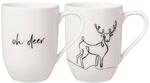 Villeroy & Boch Becher "Kaffeebecher XMAS Statement 280 ml 2er Set wei&szlig;"