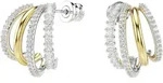 Paar Creolen SWAROVSKI "Schmuck Geschenk Hyperbola Ohrringe", gold (metallfarben,