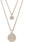 Ketten-Set SWAROVSKI "Sublima Round im Lagenlook", rosa (ros&eacute;goldfarben,
