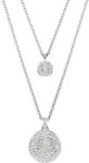 Ketten-Set SWAROVSKI "Sublima Round im Lagenlook", silber (metallfarben,