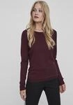 Vero Moda Rundhalspullover "VMCARE STRUCTURE LS O-NECK BLOUSE" aus Bio-Baumwolle
