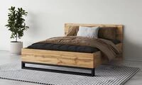 Home affaire Bettgestell "Bronne, Topeseller, Industrial Design" In den Breiten