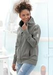 Sweatjacke ELBSAND "Alvis", Damen, Gr. S (36), gr&uuml;n, angeraute Sweatware,