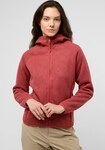 Jack Wolfskin Fleecejacke "KAMINFEUER HOODED JKT W" mit Kapuze