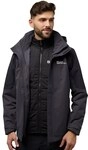 Jack Wolfskin 3-in-1-Funktionsjacke "ROMBERG 3IN1 JKT M" mit Kapuze