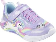 Skechers Sneaker "UNICORN CHASER" Blinkschuh mit Einhorn, Gr&ouml;&szlig;enschablone zum