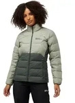 Daunenjacke JACK WOLFSKIN "ATHER", Damen, Gr. XS, gr&uuml;n (slate gr&uuml;n), Obermaterial: