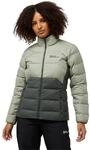 Daunenjacke JACK WOLFSKIN "ATHER", Damen, Gr. XS, gr&uuml;n (slate gr&uuml;n), Obermaterial: