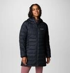Steppmantel COLUMBIA "Powder Lite II Mid Jacket", Damen, Gr. S, schwarz,