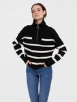 Vero Moda Troyer "VMSABA STRIPE LS HIGHNECK BLOUSE GA NOOS"