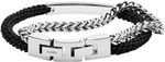 Armband FOSSIL "Schmuck Geschenk Edelstahl Nylon Armschmuck VINTAGE CASUAL",...