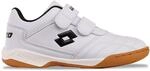 Hallenschuh LOTTO, Kinder, Gr. 36, schwarz-wei&szlig; (wei&szlig;, schwarz), Synthetik,