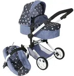 Kombi-Puppenwagen CHIC2000 "Linus, Sternchen", blau (sternchen), Puppenwagen,